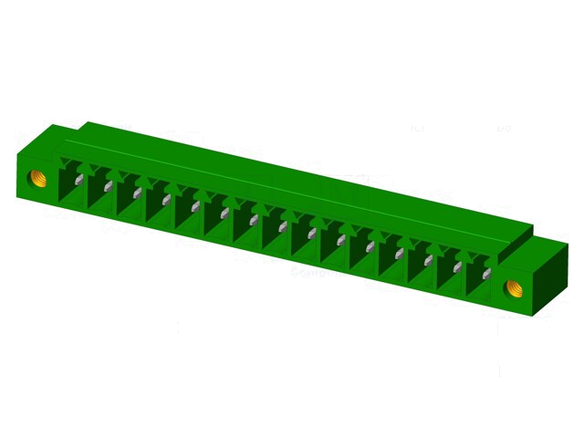 Connector: ontkoppelbare terminal strip; contact; mannelijk Connector: ontkoppelbare terminal strip; contact; mannelijk